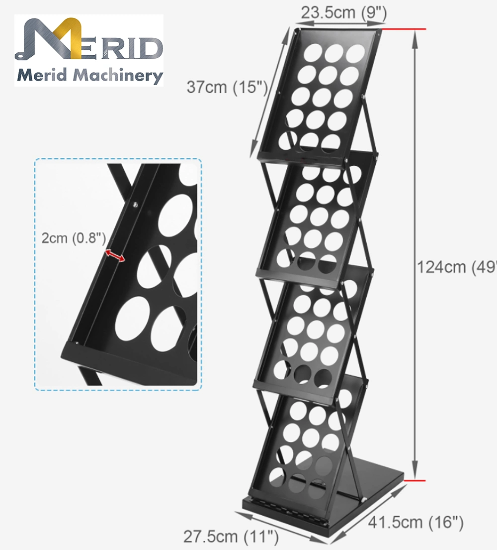 Customized Metal Magazine Display Rack for Office